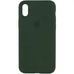 Чохол Silicone Case Full Protective (AA) для Apple iPhone X / XS (5.8) Зелений / Cyprus Green