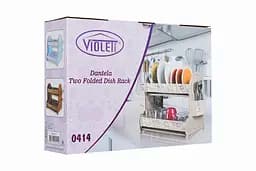 Cушка для посуду Violet House Ажур White, 40х38х28 см, білий (0414 Ажур WHITE сушка д/посуды.) - мініатюра 2