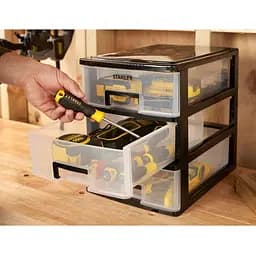 Ящик Stanley Essential L вертикальний з 3 висувними секціями пластмасовий 34x25x32 см (STST40712-1) - мініатюра 3
