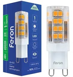 Лампа светодиодная Feron LB-432 230V 4W G9 4000K 350m (25770)