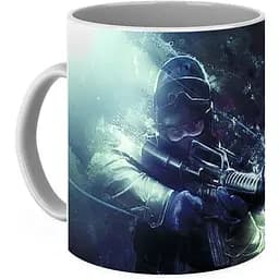 Кухоль GeekLand КС:ГО CS:GO Контр Страйк Snowy CS:GO 03.153 330 мл білий