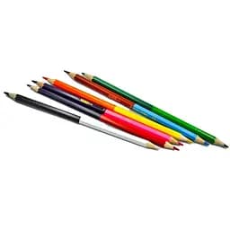 Олівці кольорові ZiBi Double Kids Line 12 кольорів 6 шт. (ZB.2462) - мініатюра 2