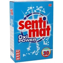 Стиральный порошок Sentimat Oxi Power, для белого и цветного, 30 стирок - 1.8 кг