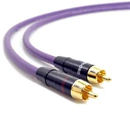 Міжблоковий кабель аналоговий інтерконнетект 2xRCA-2xRCA Melodika MD2R-15 Purple Cable 1.5m - мініатюра 2