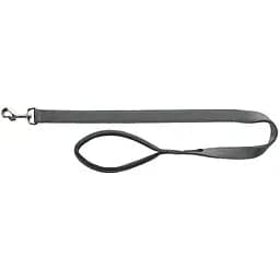 Повідець Trixie Premium для собак з неопреновою підкладкою розмір M-L 100х2 см графітовий