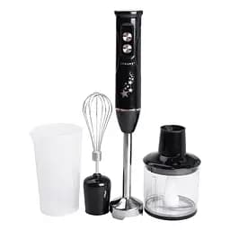 Блендер ручний занурювальний Sokany SK-02012B 4 в 1 600 Вт з віночком подрібнювачем Чорний