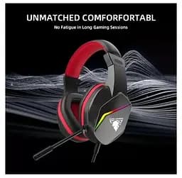 Ігрові навушники з мікрофоном Jedel GH269 RGB 7.1 Channel Balck-Red - мініатюра 2