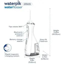 Іригатор Waterpik Cordless Advanced Water Flosser WP-560 White [67740] - мініатюра 10
