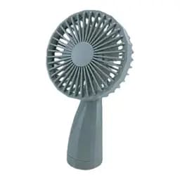 Ручной бытовой портативный вентилятор Mini Fan 6601 на аккумуляторе с ручкой мини вентилятор серый