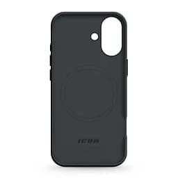 Силиконовый чехол с MagSafe для Apple iPhone 16, ICON2 MagCase, черный, противоударный, панель с мягкой подкладкой, защита всего корпуса, поддержка беспроводной зарядки, совместим с защитными стеклами и пленками, ArmorStandart (ARM80211) - мініатюра 2