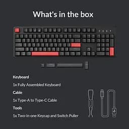 Клавіатура Lemokey X3 Keychron Red Black (X3-H1-UA) [153094] - мініатюра 9