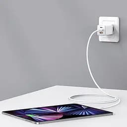 Мережевий зарядний пристрій Usams US-CC180 65W White (CC180TC02) [139635] - мініатюра 7