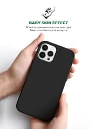 Силиконовый чехол для Apple iPhone 12 Pro Max, ICON2 Case, черный, противоударный, панель, защита всего корпуса, матовая поверхность Soft Touch, выступает над дисплеем, совместим с защитными стеклами и пленками, с микрофиброй, ArmorStandart (ARM60570) - мініатюра 8