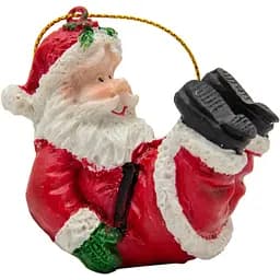 Ялинкова іграшка Дід Мороз Sun Fai 7 см червоний полістоун в асортименті (000333-5)