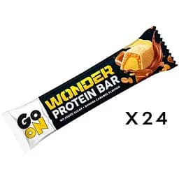 Блок батончиков Go On Nutrition Wonder Protein Bar, 24*45 грамм - Банан-карамель
