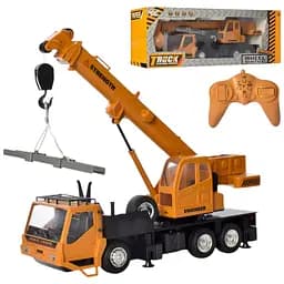 Радіокерований будівельний кран 3822 з рухомою стрілою, на акумуляторі, 32 см, з USB-зарядкою