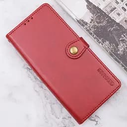 Шкіряний чохол-книжка GETMAN Gallant (PU) для Oppo A60 4G Червоний - мініатюра 4