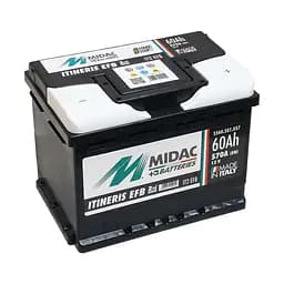Аккумулятор 6СТ-60 MIDAC ITINERIS EFB START STOP, 12V, 60Ah, R EN570А