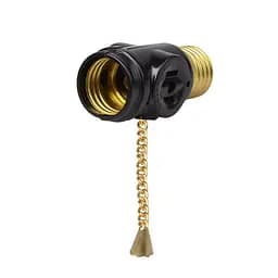 Адаптер E27 зі шнурковим вимикачем PN-1S black Brille 135299