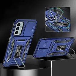 Ударостійкий чохол Camshield Army Ring для Samsung Galaxy A26 5G Синій / Navy - мініатюра 3