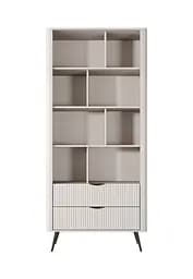 Стелаж Perfect Home Ланте / Lante 2S з 2 шухлядами і чорними ніжками Беж (PFH-091173) - мініатюра 5