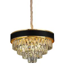 Люстра сучасна класична кришталева Levistella 756PR1008-5+1 GD