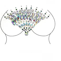 Наклейки кристали для грудей Crystals 4 8497 11.5х7.5 см
