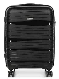 Валіза маленька S поліпропілен Worldline Airtex 283 56×33×22см 52л Чорний - мініатюра 3