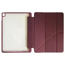 Чохол Smart Case Clear+stylus для Apple iPad 10.2 2019/2020/pro10.52017/Air 10.5 темно-червоний