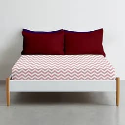 Простирадло на резинці Cosas ROSE ZIGZAG 180х200х20 см (ZigRose-5004_180x200x20) - мініатюра 3