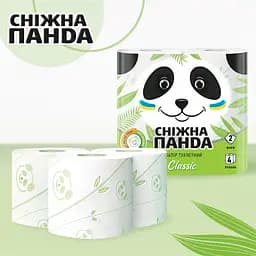 Туалетний папір Сніжна Панда Classic, двошаровий, 4 рулони - мініатюра 2