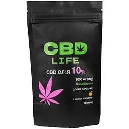 Масло канабидиола CBD Life 10% со вкусом апельсина 10 мл