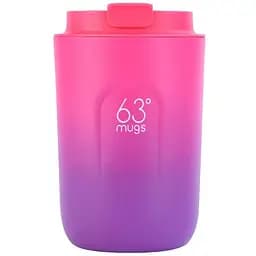 Термочашка 63mugs для кофе 380 мл розово-фиолетовая (63 mugs)