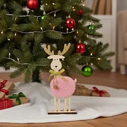 Прикраса декоративна Yiwu Олень з кольоровим хутром в асортименті 20 см (952042)