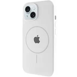 Чохол Epik Silicone Case Full Protective AA with MagSafe для Apple iPhone 15, 6.1 Білий/White