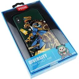 Чохол-накладка PUZOO TPU with UV Printing Punk Phone iPhone X Dark Green - мініатюра 2