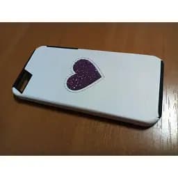 Чохол-накладка Deos для IPhone 5/5s Cyclamen Opal Swarovski Heart білий - мініатюра 3