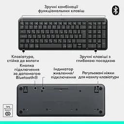 IT набір MK250 Wireless Combo Graphite UKR Logitech teh0027091 - мініатюра 5
