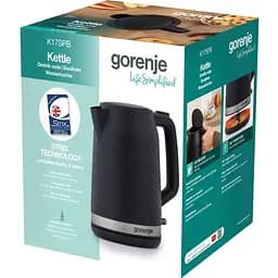 Електрочайник Gorenje 1.7 л Strix контроль чорний матовий - мініатюра 10