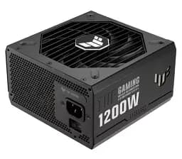 Блок живлення 1200 Вт, Asus TUF Gaming Gold, Black, модульний, 80+ Gold, Active PFC, 135 мм, 4xMolex / 5xSATA / 2x16-pin / 3x6+2-pin / 2x4+4-pin / 1x20+4-pin, захист OPP/OVP/UVP/SCP/OCP/OTP, ATX 12V (TUF-GAMING-1200G) - мініатюра 2