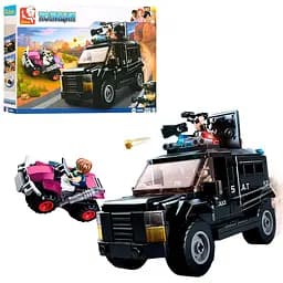 Конструктор "Police": машина квадроцикл фігурки 293 деталей SLUBAN M38-B0653