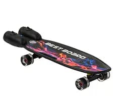 Скейтборд S-00501 Best Board, музыка, дым, свет, USB зарядка, колеса PU, в коробке (6900066348877)