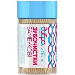 Зубочистки Добра господарочка бамбукові 280 шт. в асортименті