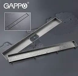 Душовий трап Gappo 1000 мм із нержавіючої сталі під плитку сатин G810007-4 - мініатюра 2