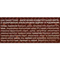 Панетоне Delicato Традиційний з цукатами та родзинками 500 г (C1507456) - мініатюра 4