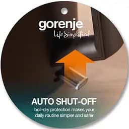 Електрочайник Gorenje 1.7 л Strix контроль чорний матовий kuh0015343 - мініатюра 9