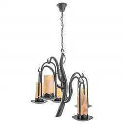 Люстра підвісна Brille кантрі E27 60W BK (BKL-225S/5)