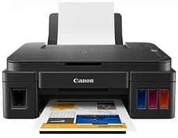 МФУ струйный цветной A4 Canon G2410, Black, 1200x4800 dpi, до 8.8/5 стр/мин, сегментный ЖК-дисплей, USB, встроенные СБПЧ, чернила GI-490 (2313C009)