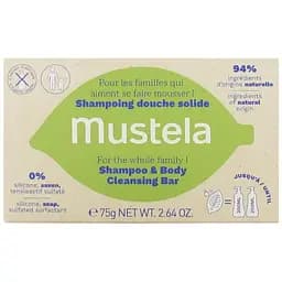 Твердый шампунь для волос и тела Mustela Shampoo & body Cleansing Bar 75 г
