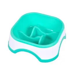 Миска-квітка AnimAll для повільного годування, квадратна, 600 мл, м'ятна